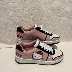 Sanrio Hello Kitty Pink and White Sneakers Women’s Size 8 New With Tags